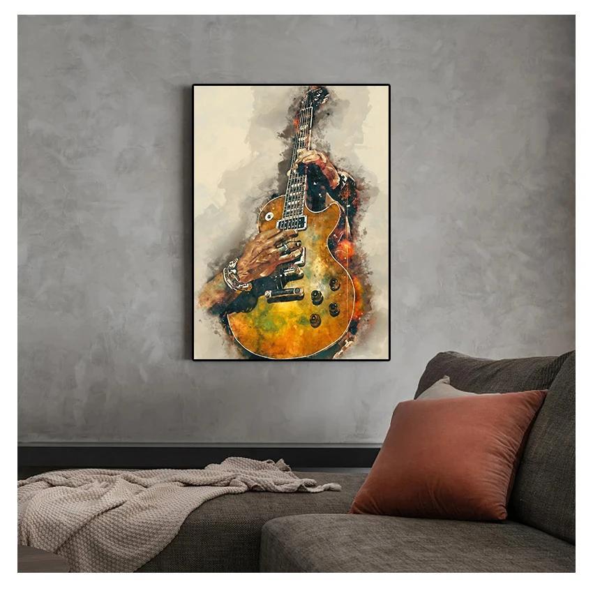 Art musical Cadeau pour musicien Peinture à la guitare Les -  Canada