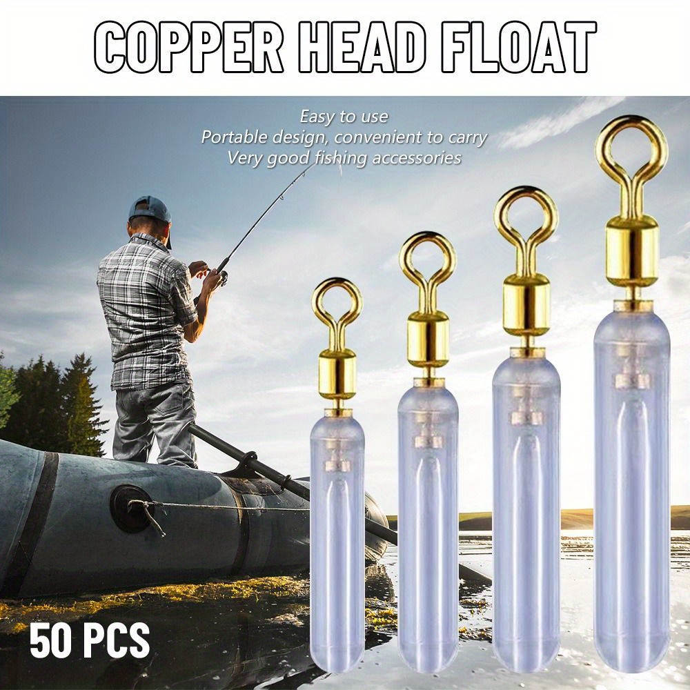 Silicone Copper Head Floats Anti Knot Rotatable Fishing - Temu