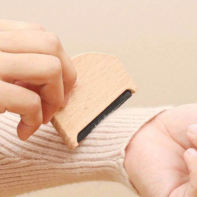 Portable Wooden Lint Remover Fuzz Shaver Cashmere Comb - Temu