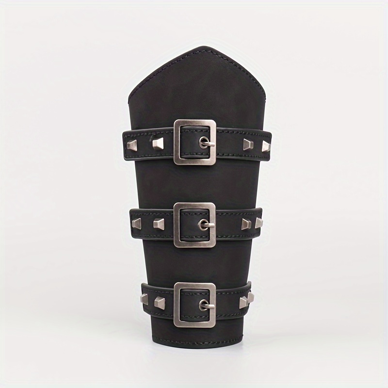 Leather Armguard Buckle Arm Protector Cosplay Bow Arrow Protector