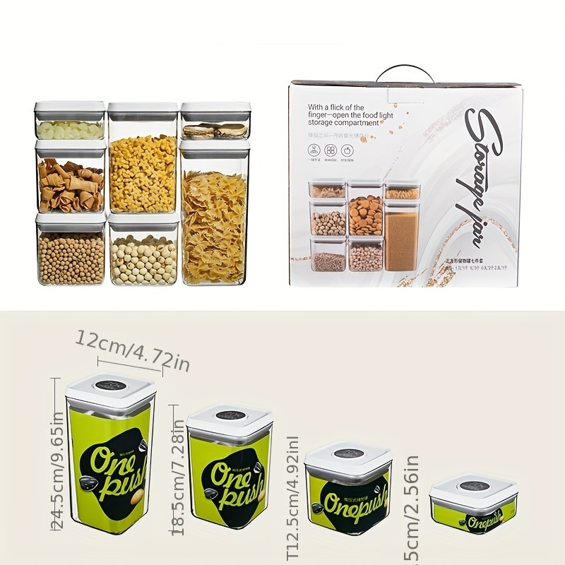 1pc, Caja Sellada Cereales Tapa, Contenedor Almacenamiento Alimentos, Caja  Almacenamiento Alimentos Transparente, Contenedor Frijoles Plástico,  Contenedor Multifuncional Arroz Cereales Trigo - Deporte Aire Libre - Temu