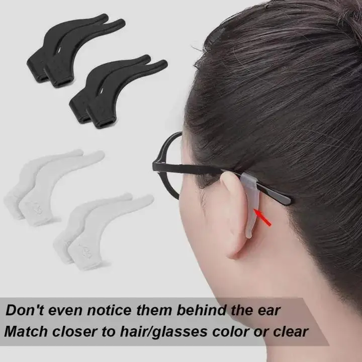 Kaufe 5 Paar Anti-Rutsch-Brillen-Ohrbügel, Spitze, Brillengriff