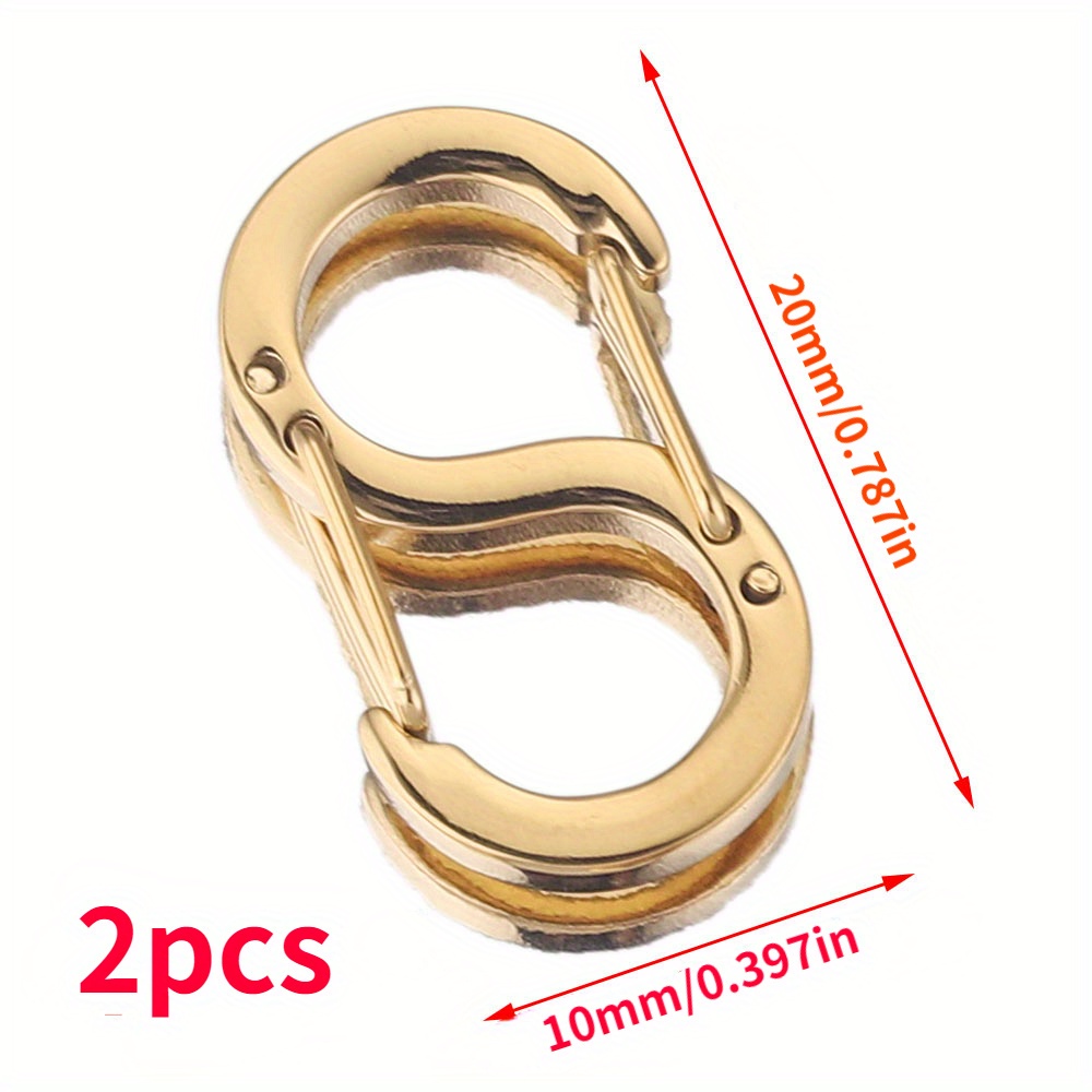20Pcs Stainless Steel Golden Color S Shape Clasps S-Hook Clasps Connectors  DIY Necklace Hooks Connectors Bracelets Jewelry Making Finding