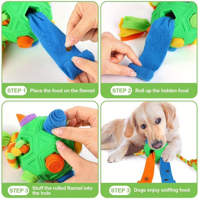 Dog Sniffing Ball Puzzle Interactive Toy Portable Pet Snuffle Ball  Encourage