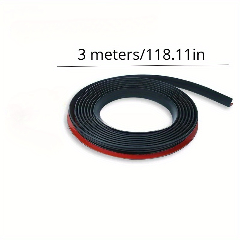 TEMU 1pc 118.11in Window Seal Strip, Car Glass Strip, Window Glass Strip, Universal Door Vibration And Noise Mute