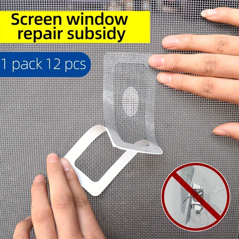 1 Roll Window Screen Repair Tape, 1.97inch*2m/6.56ft, Strong Adhesive &  Waterproof Mesh Tape For Covering Window Door Tears Holes Screen Patch  Repair