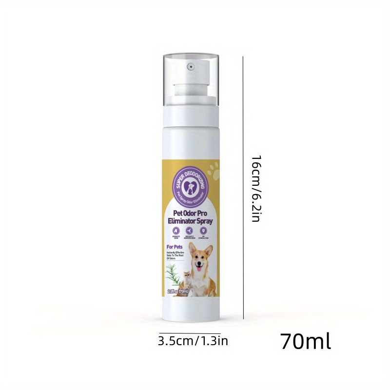 Pet Deodorant Spray 70ml Éliminateur D'odeurs Pour Chiens - Temu France