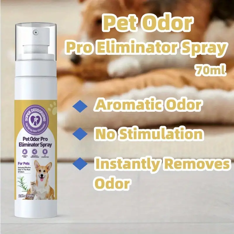 Pet Deodorant Spray 70ml Éliminateur D'odeurs Pour Chiens - Temu France
