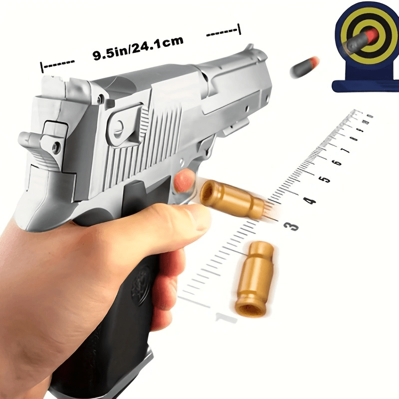 Shell Ejecting Toy Gun Airsoft Pistol Model Desert Eagle diy gun Manual  Soft Bullet Gun Toy Aiming Train Pistol Boys Toys gifts