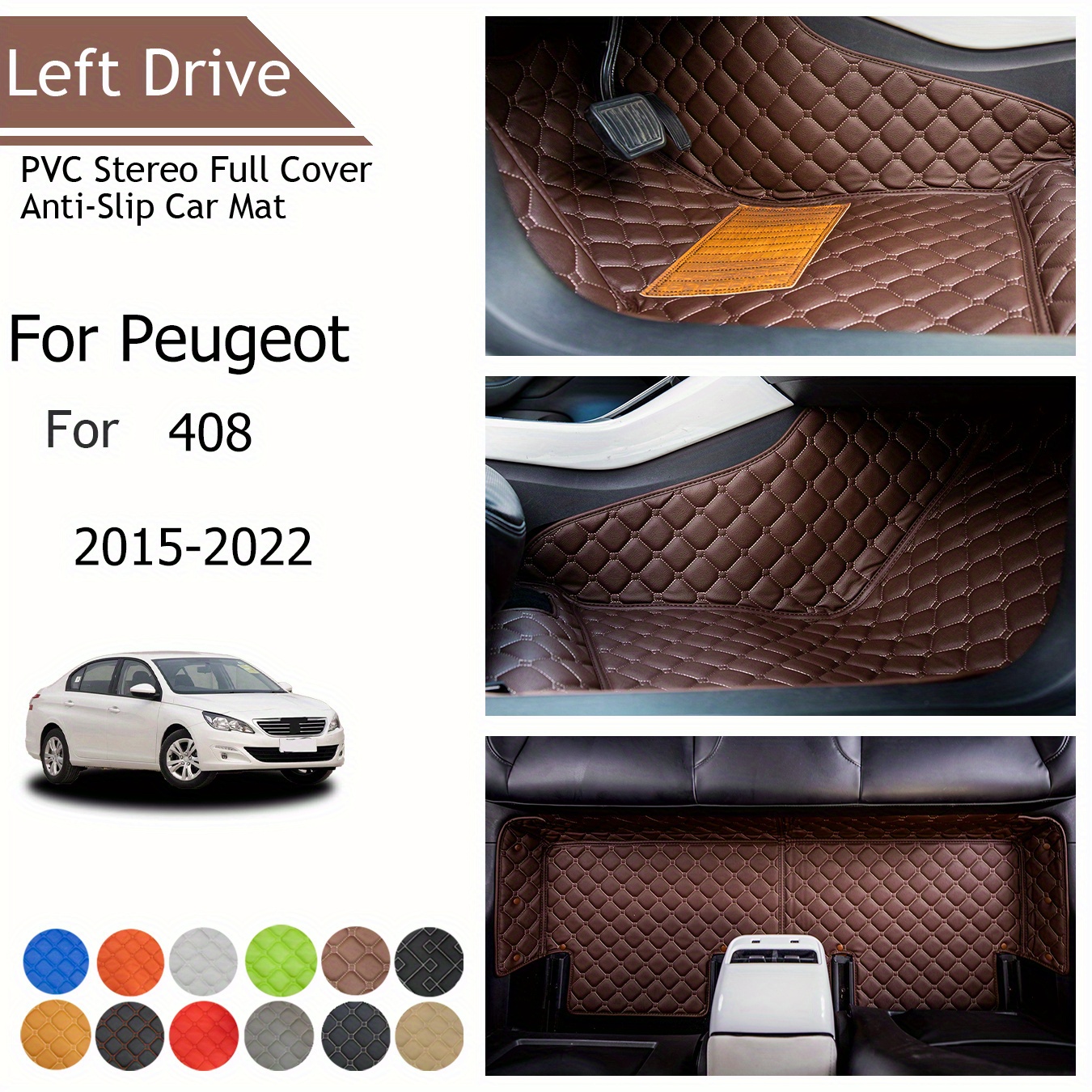 Edelstahl Auto Türschloss Abdeckung für Peugeot 206 307 308 406