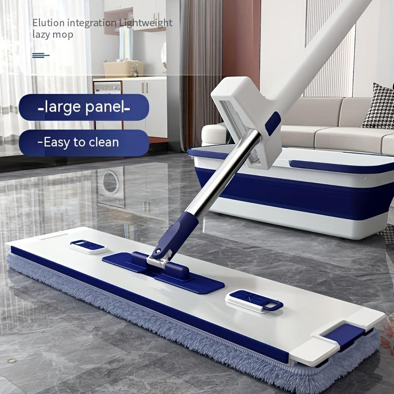 Flat Mop Lazy Mop Wet And Dry Use Dust Removal Mop For - Temu