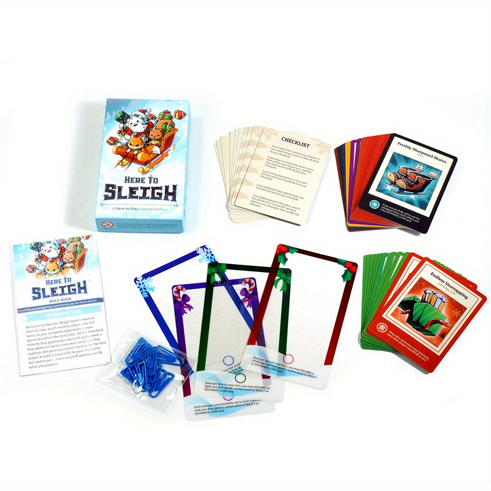 Sleigh Expansion Pack Card Game christmas halloween - Temu