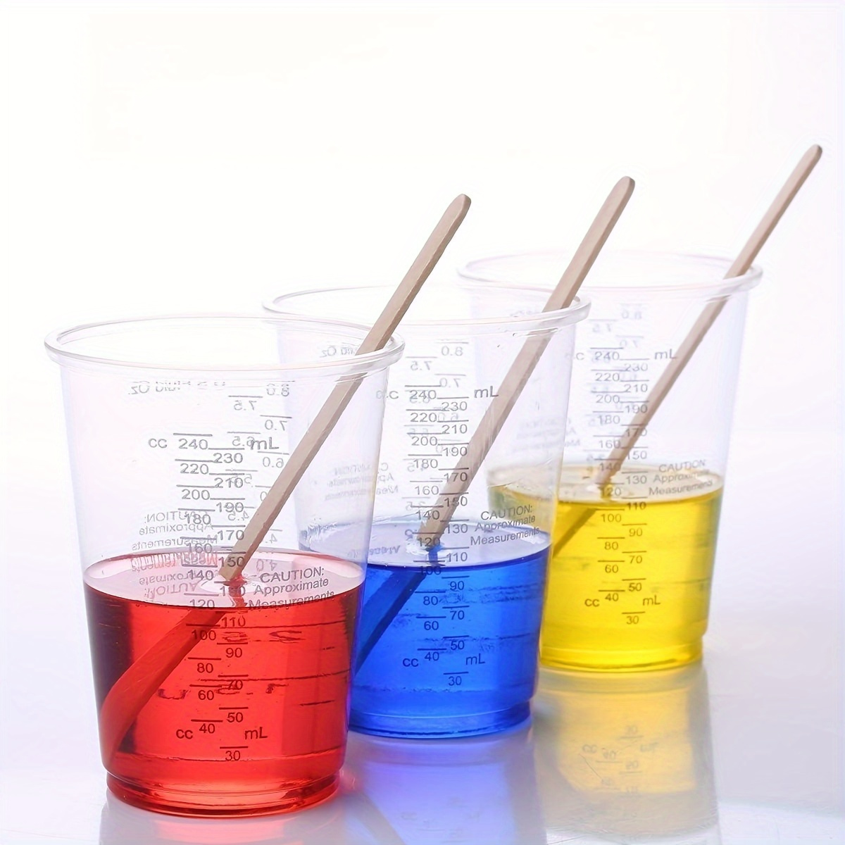 Paint Mixing Calibrated Cup Plastic Paint Mixing Cups Mixing - Temu