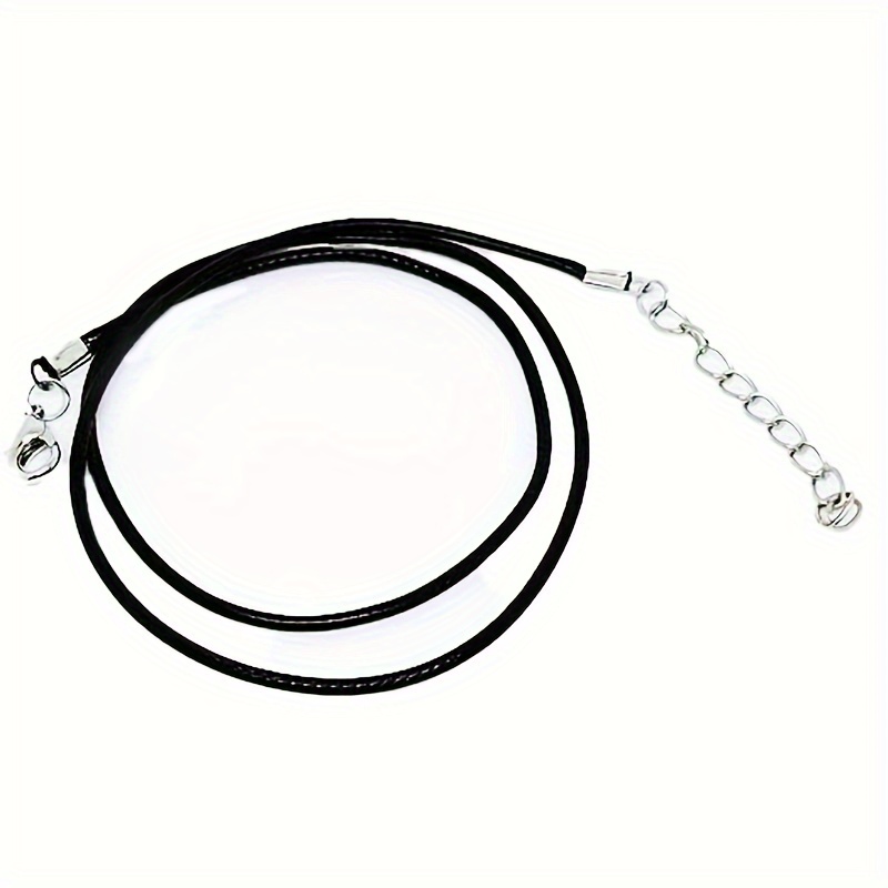 Wholesale Bulk Lot 10pcs Black Waxed Imitation Leather String Necklace Cord