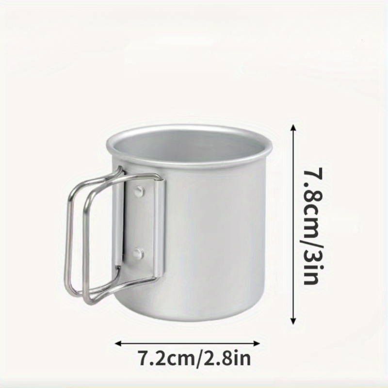 300ml Aluminum Alloy Mug Cup Portable Tableware For Outdoor