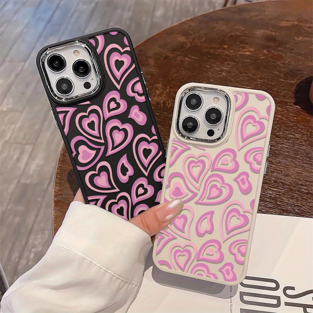 

Heart Pattern Protective Shockproof Phone Case For Iphone 11/12/13/14/12 Pro Max/11 Pro/14 Pro/15