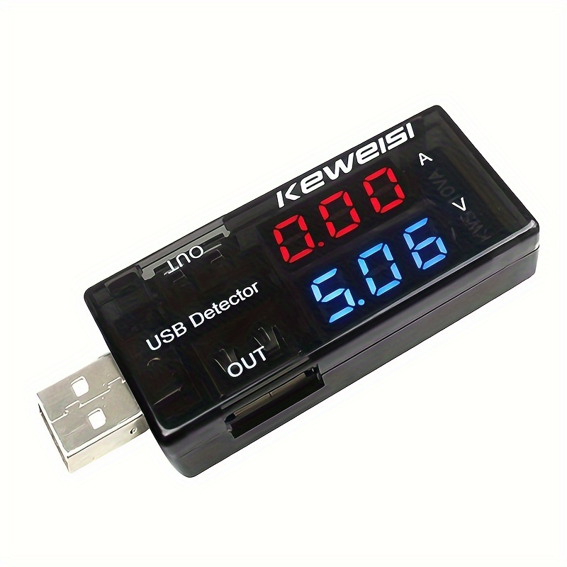

Usb Charger Detector Current Voltage Power Tester Dual Digital Display Volt Amp Meter For Android