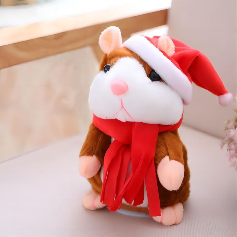 Talking Hamster Plush Toy, Repeat What You Say Funny Kids Stuffed