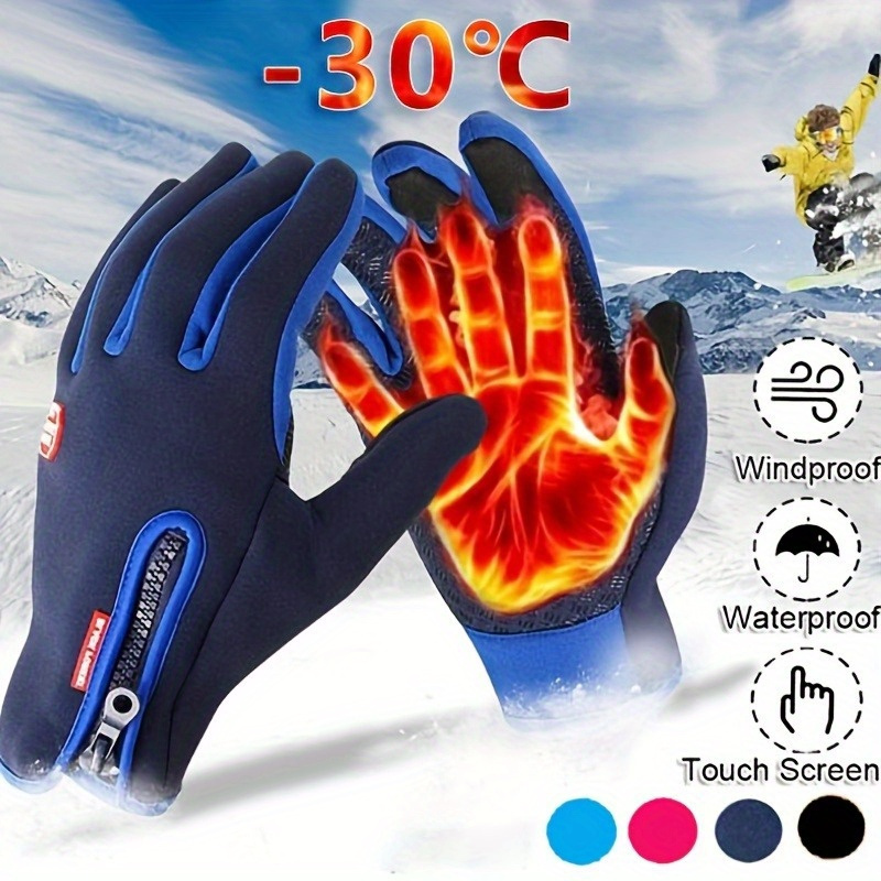 Winter Warm Gloves Women Windproof Waterproof Touch Screen - Temu