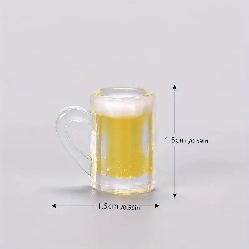 Dollhouse Miniature Toy Kitchen Beer Drinking Cups Mug Accessories, Drink  Model Toy Wine Mug Toy Doll House Decore - Temu