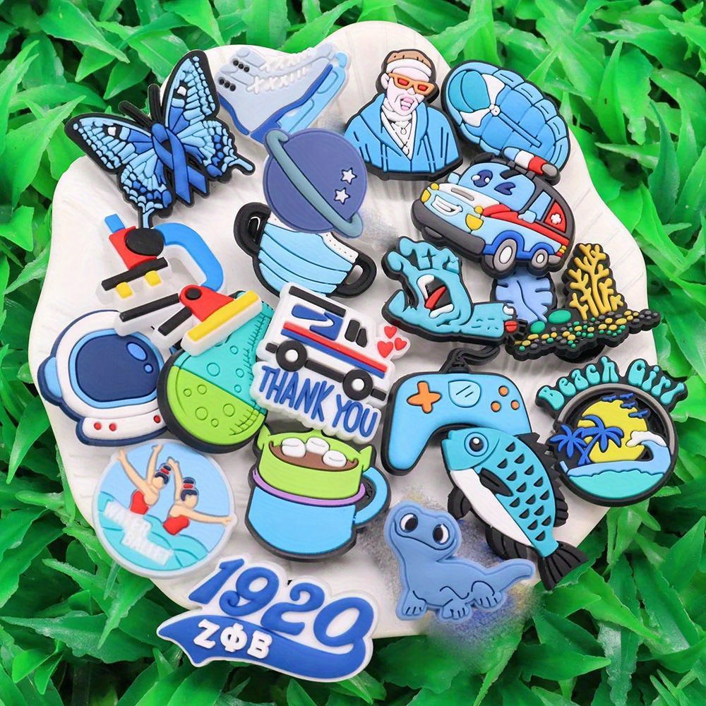 Butterfly Fish Beach Cartoon Shoes Charms For Clogs Sandals - Temu