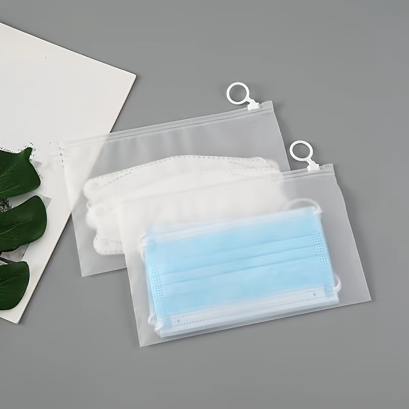 Transparent Frosted Zipper Bags Clothing Zipper - Temu