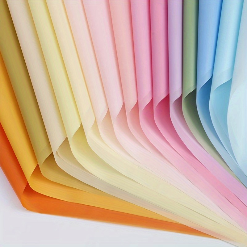 Honey Candy Paper Korean Plain Paper Solid Color Mist Paper - Temu