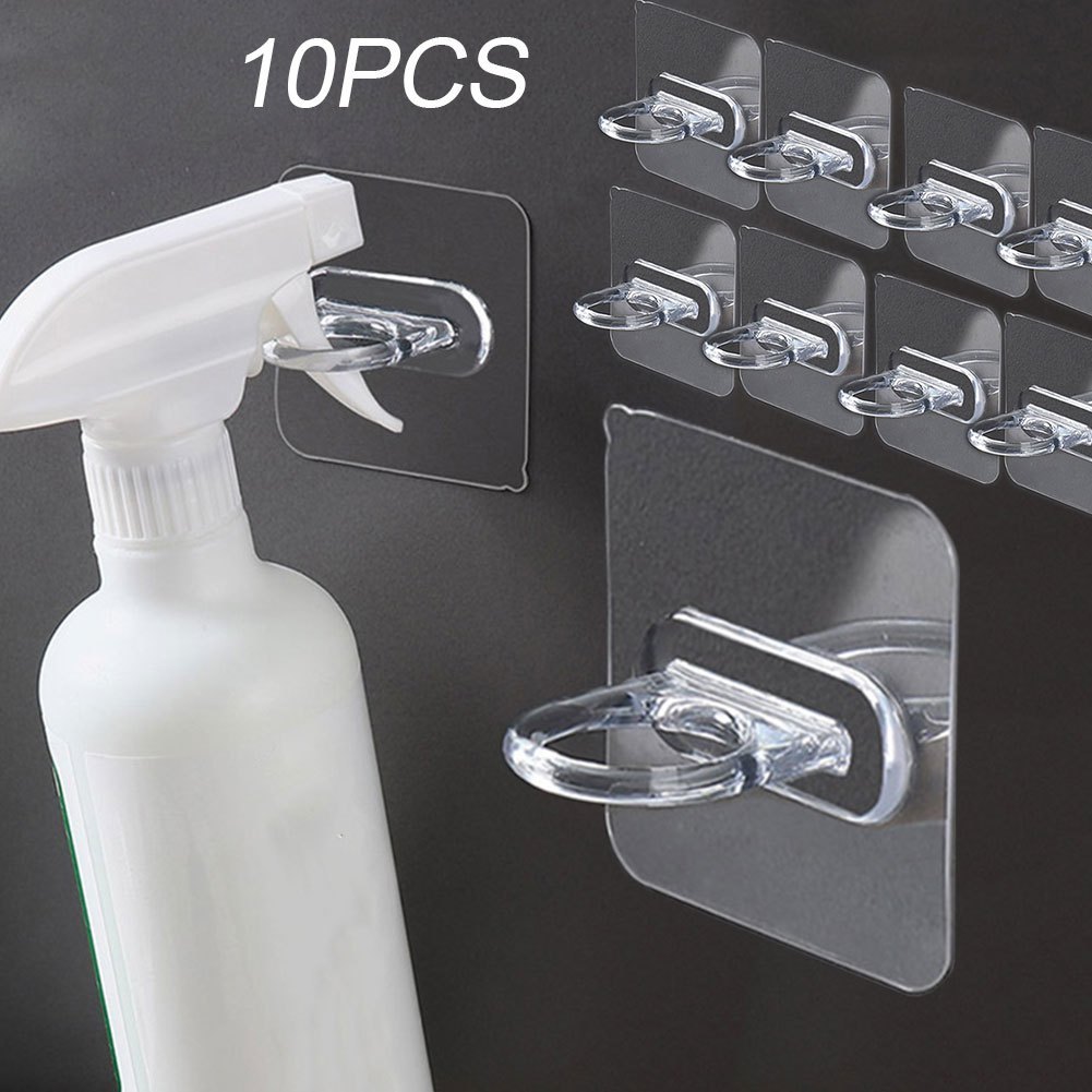 Transparent Adhesive Hook Shower Wall Shower Shaver Holder - Temu