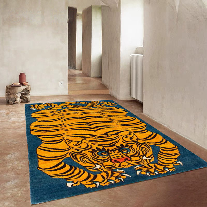 1 Alfombra Piso Patrón Tigre Salvaje Creativo Alfombra - Temu Chile