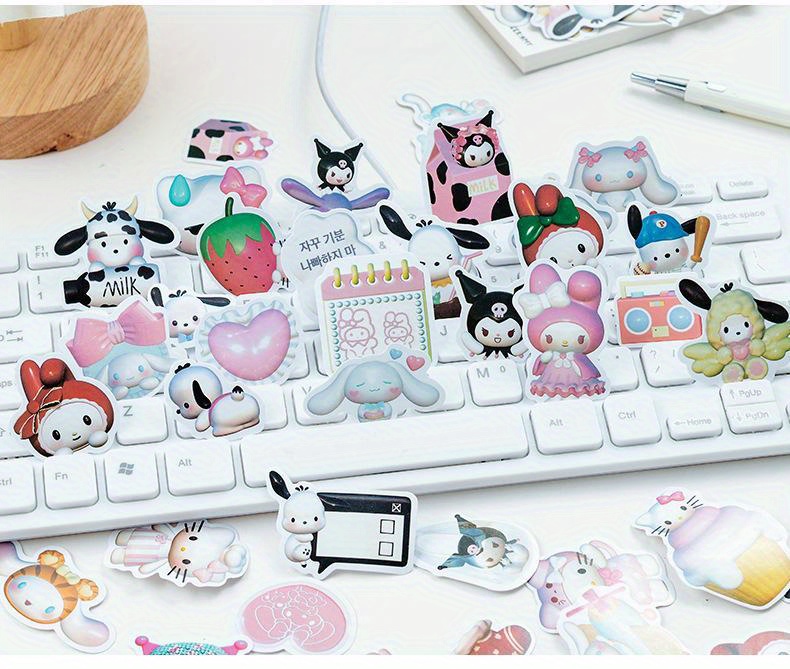 Pegatinas decorativas para cantimploras personalizadas - Hello Kitty  Tropical Ludilabel