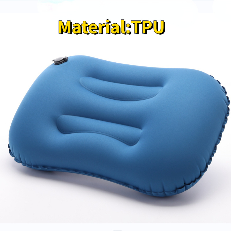 Inflatable Air Camping/Travel Pillow Ultralight Portable Backpacking TPU w/  Case