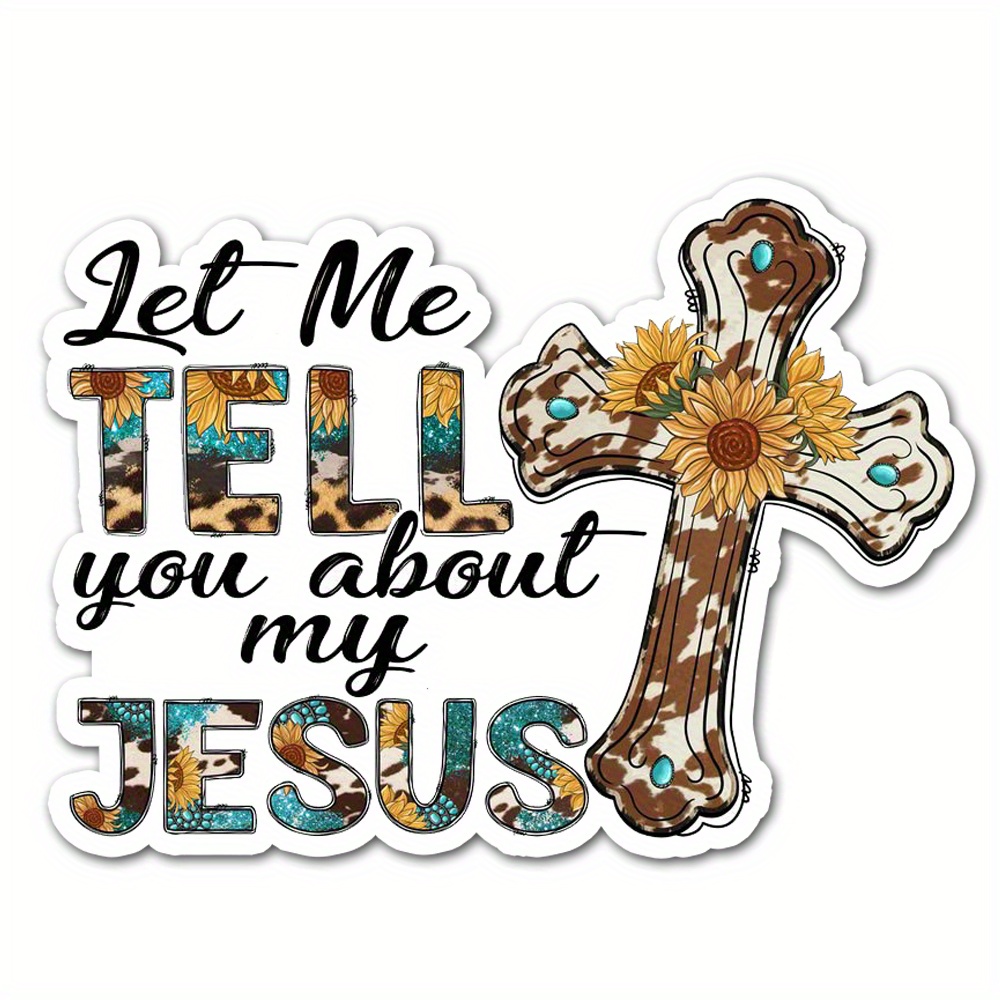 Jesus Christ Cross' Sticker