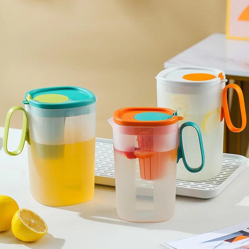  Water Jug, Plastic Jug with Lid Pitcher Juice Jugs