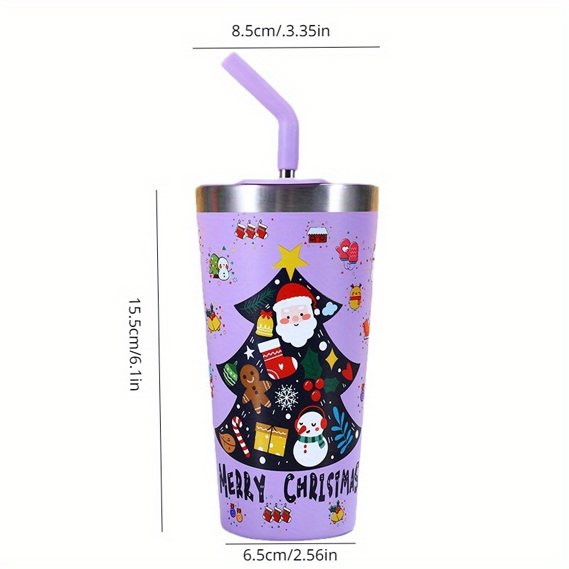 Christmas Tumbler With Lid And Straw, Insulated Water Bottle, Santa Claus  Christmas Tree Water Cups, Summer Winter Drinkware, Travel Accessories, Xmas  Gifts - Temu