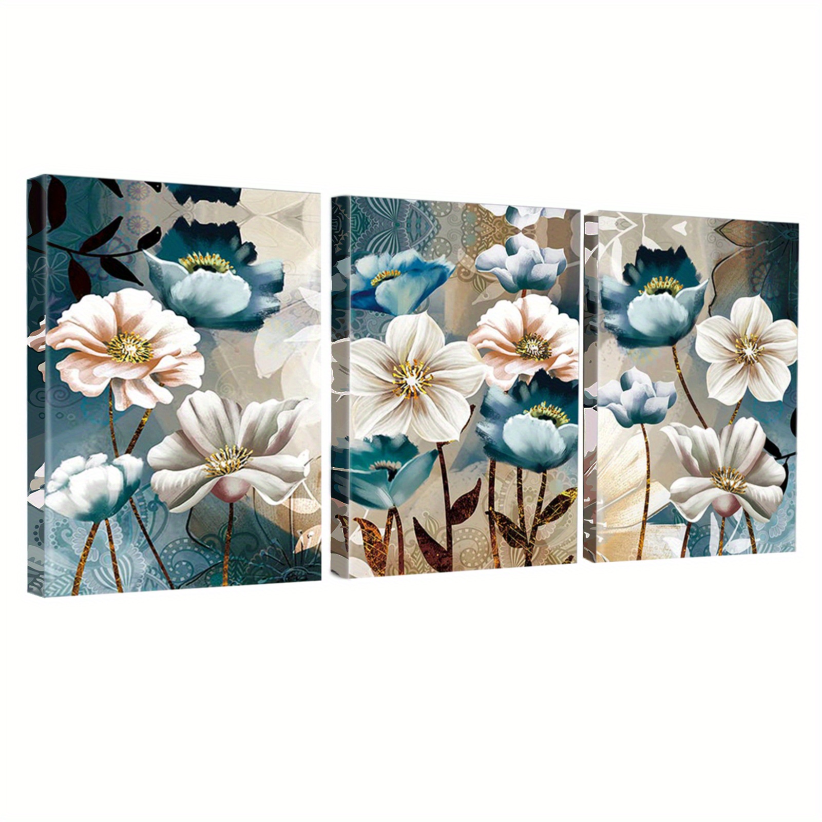 1pc Pintar Números Adultos Kits Flores Loto Abstractas Arte - Temu Mexico