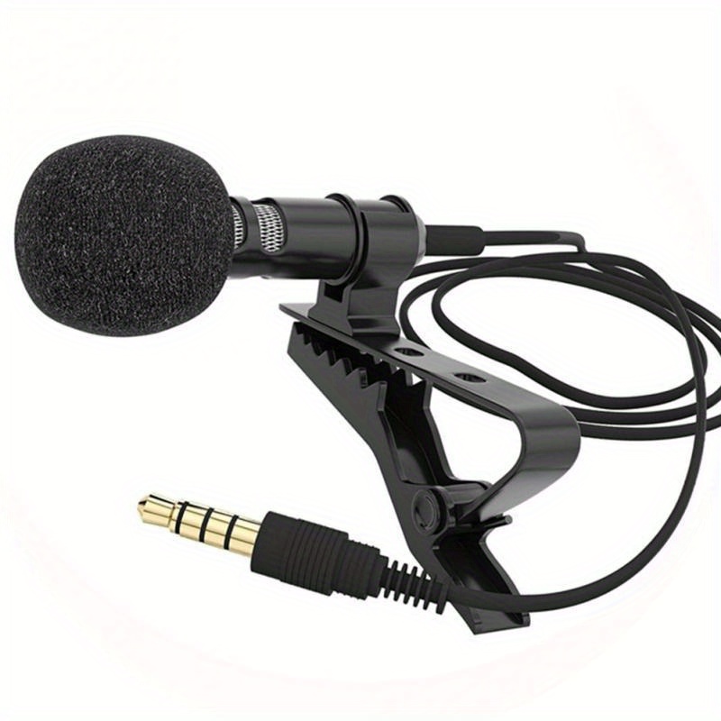 Sans fil Lavalier Microphone Portable Audio Vidéo Enregistrement