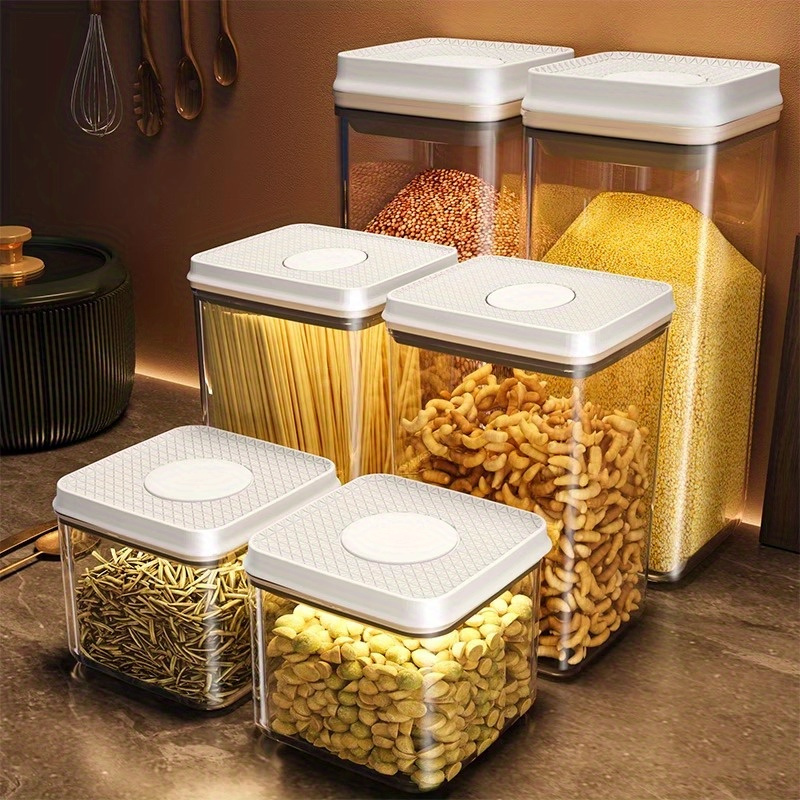 European-style glass jar storage tank transparent candy kitchen