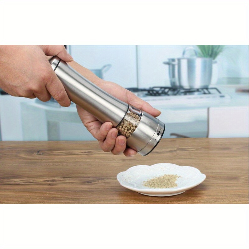 1PC Stainless Steel Spice Salt and Pepper Grinder Kitchen Portable