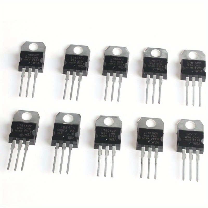 25pcs/Box L7805CV L7806CV L7808CV L7809CV L7810CV L7812CV L7815CV L7818CV L7824CV LM317T 1.5A Voltage Regulator IC TO-220 Package