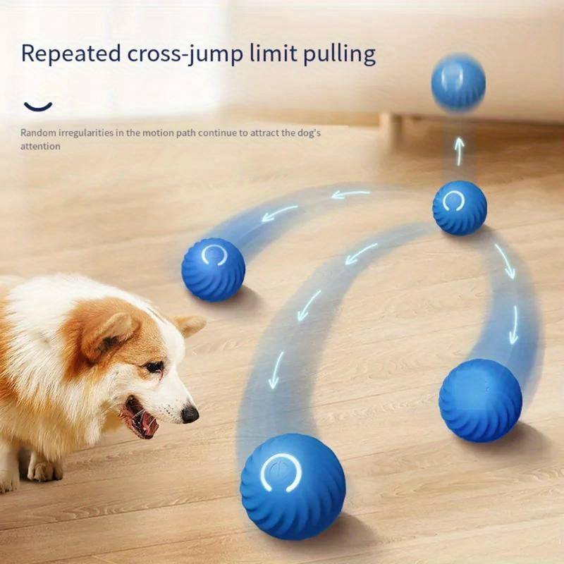 artifact intelligent pet cat toys, smart electric ball toy gravity jump balls dog plaything usb charging automatic teasing dogs artifact intelligent pet cat toys details 6