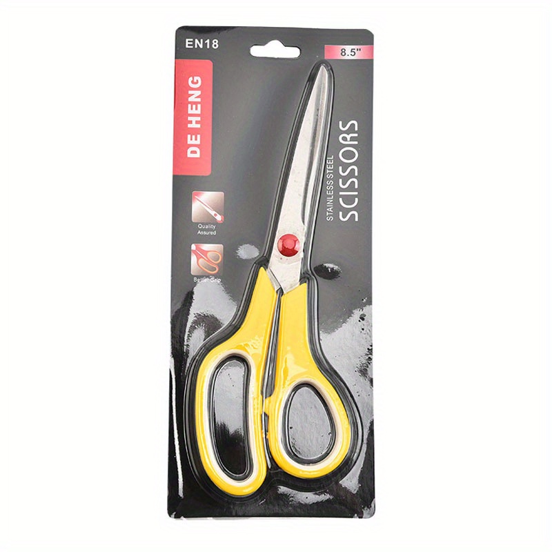 Comfort Grip Scissors Stainless Steel Office Scissors Rubber - Temu