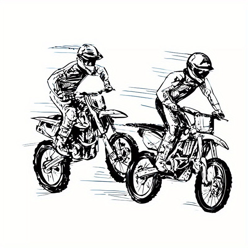 3 Piezas Racing Decal Sticker, Adhesivos Para Motos Vinilo Pegatinas,  Skateboard Coche Pegatinas, Motocross Stickers, Pegatinas Impermeables Son  Adecuadas Para Motocicletas, Bicicletas : : Coche y moto