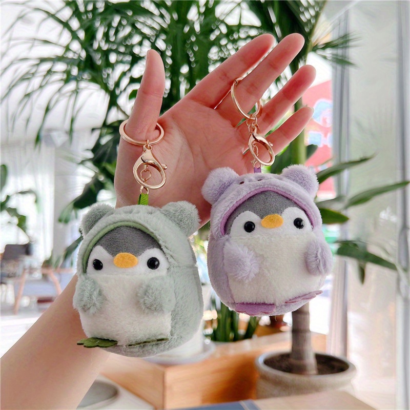 Stuffed Animal House 3.25 Mini Penguin Soft Tiny Plush Keychain Zipper  Pull NWT