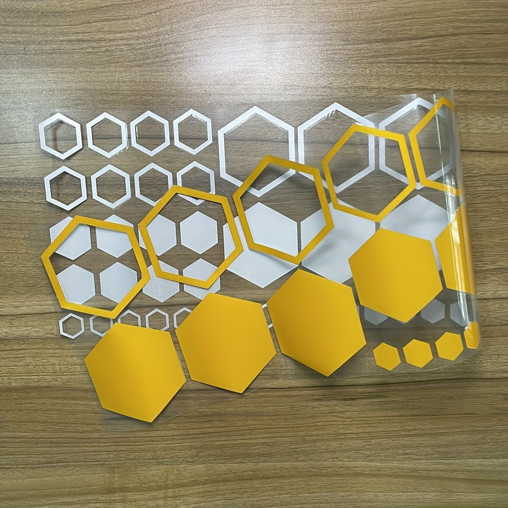 Honeycomb Auto Vinyl Decals Large And Small Combination - Temu