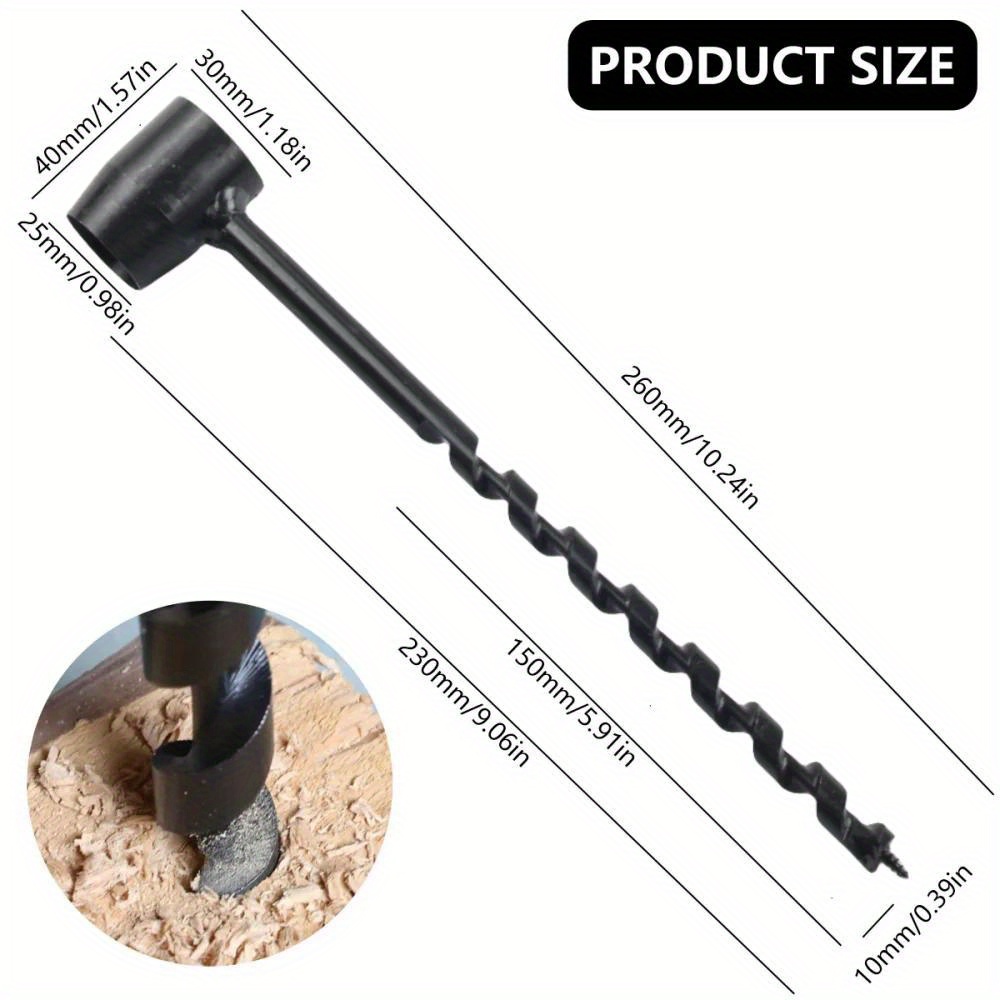New Outdoor Survival Tool Hand Drill Manual Auger for Bushcraft Settlers  Wrench