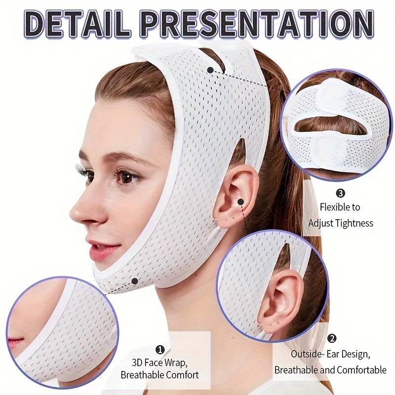 Reusable V Line Lifting Mask Double Chin Reducer Chin Strap - Temu Canada