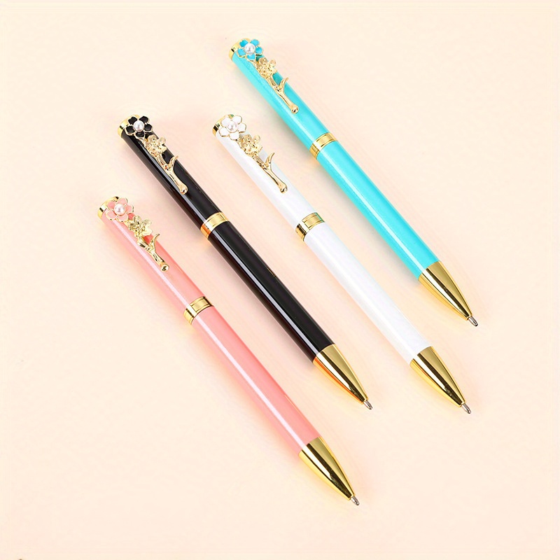 Ballpoint Pens Set Metal Crystal Pen For Journaling Black - Temu