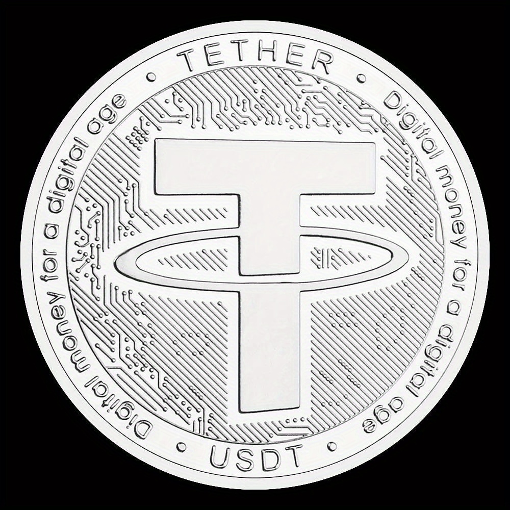 Usdt Cryptocurrency Physical Coin Tether Usd Collectible Temu