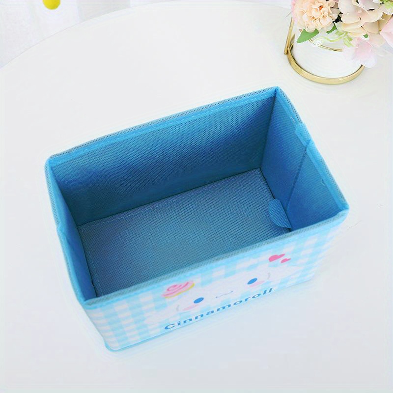 Bliqlriy Kawaii Collapsible Storage Bin, Cute Storage Box Foldable Baskets  Office Desk Organizer Cute Room Decor (Melo)