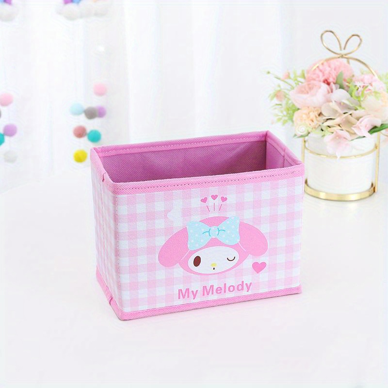 Melody Cartoon Foldable Storage Box Desktop Storage - Temu